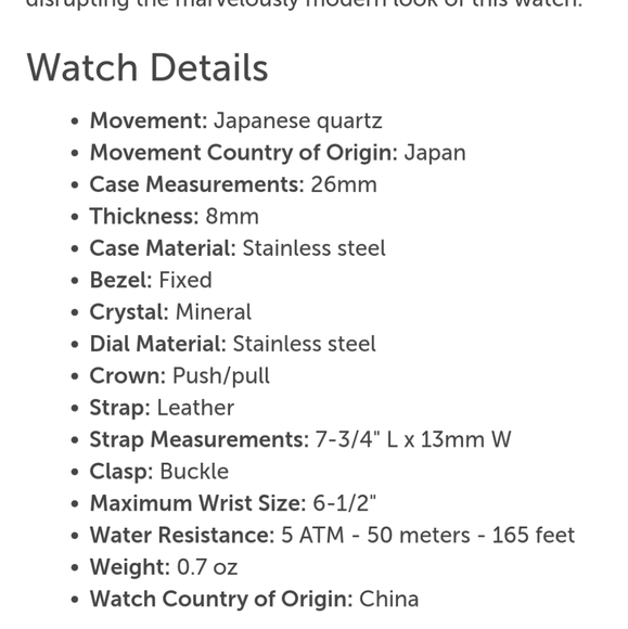 NWT NIXON Kenzie Leather Watch "Skinny Bitch" - Picture 7 of 8